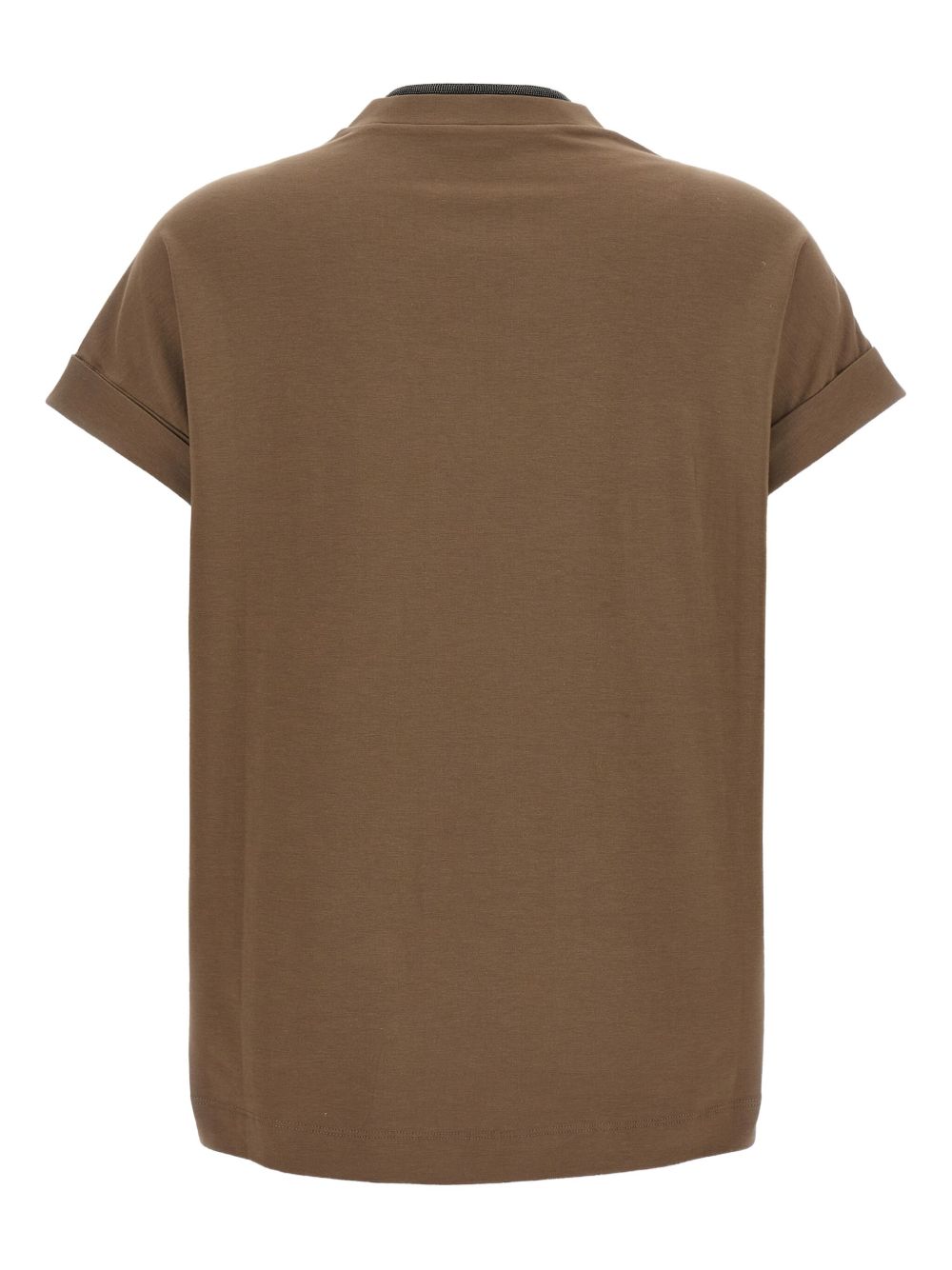 Brunello Cucinelli T-shirts and Polos Brown Brunello Cucinelli