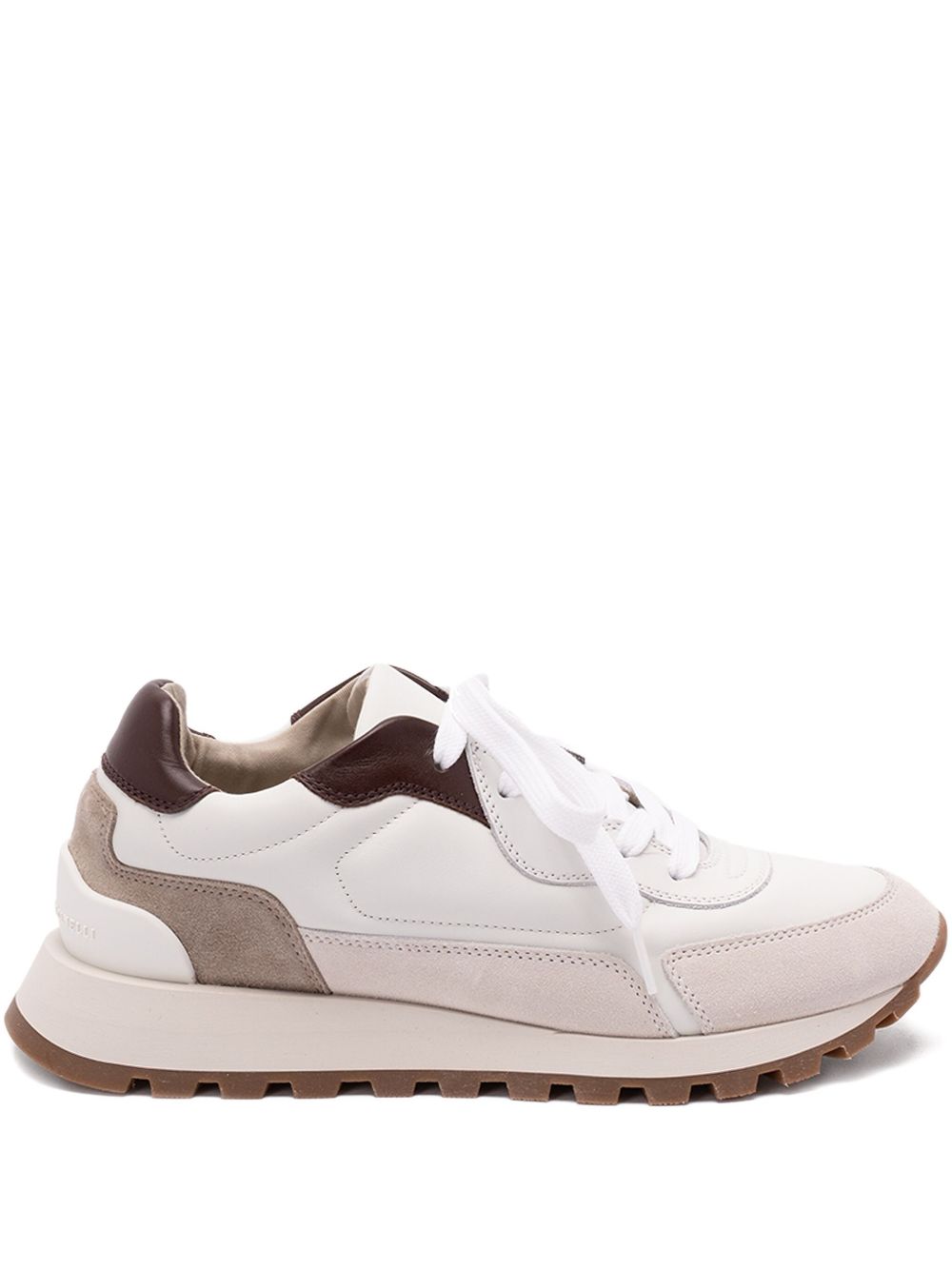 Brunello Cucinelli Calfskin and suede runners Brunello Cucinelli