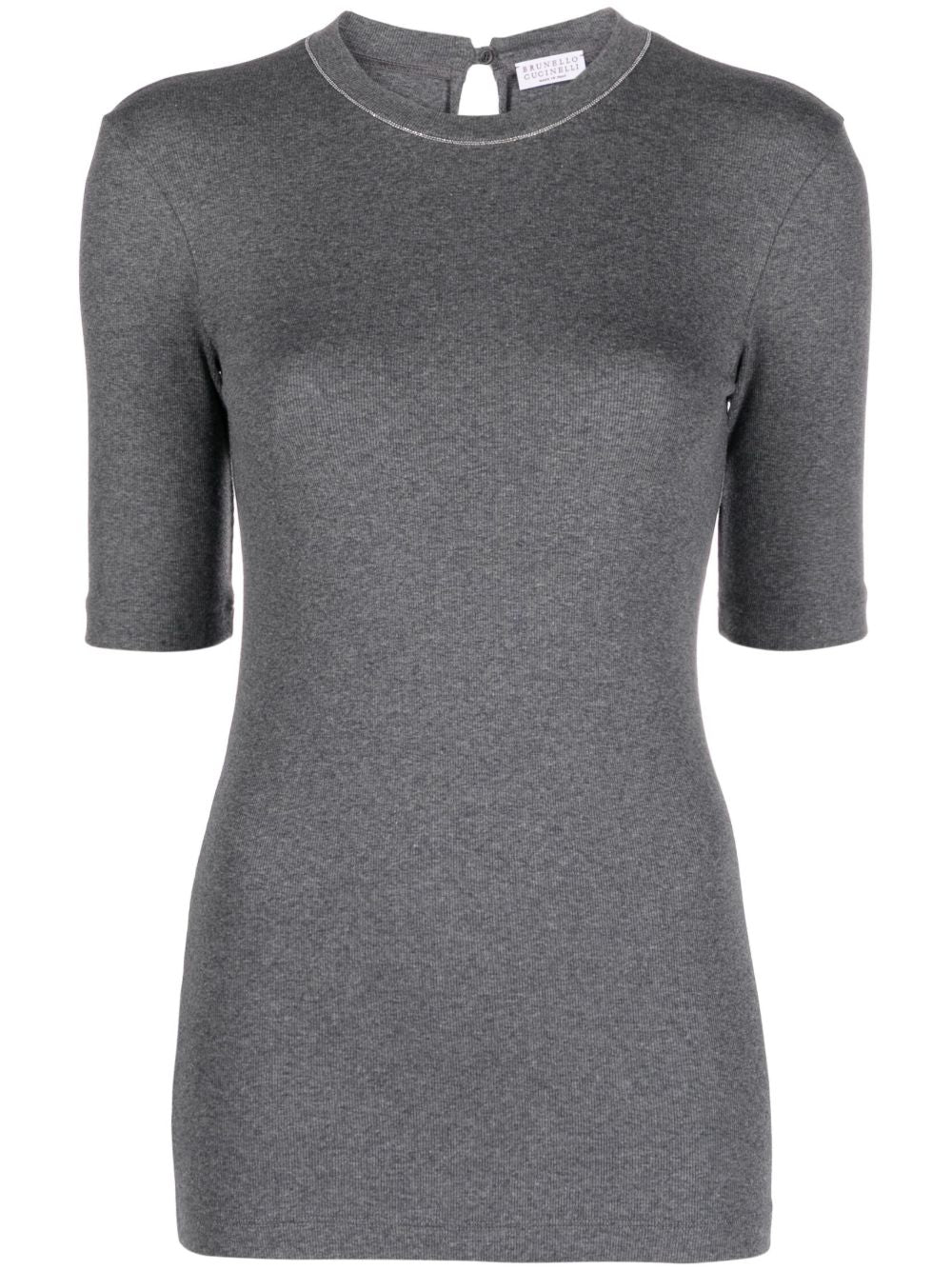 Brunello Cucinelli T-shirts and Polos Grey Brunello Cucinelli