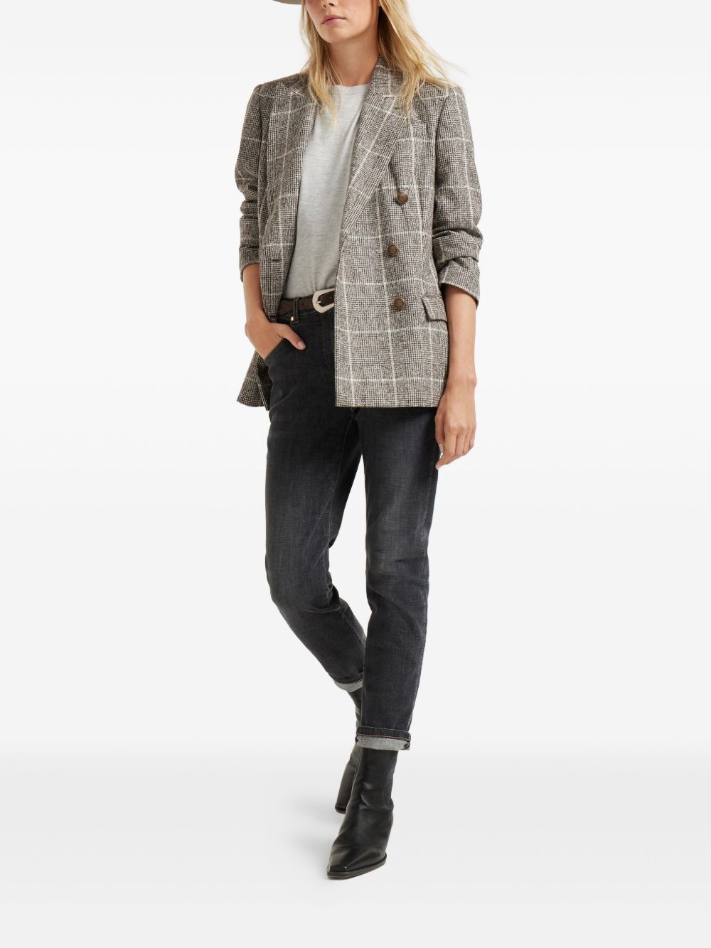 Brunello Cucinelli T-shirts and Polos Light Grey Brunello Cucinelli