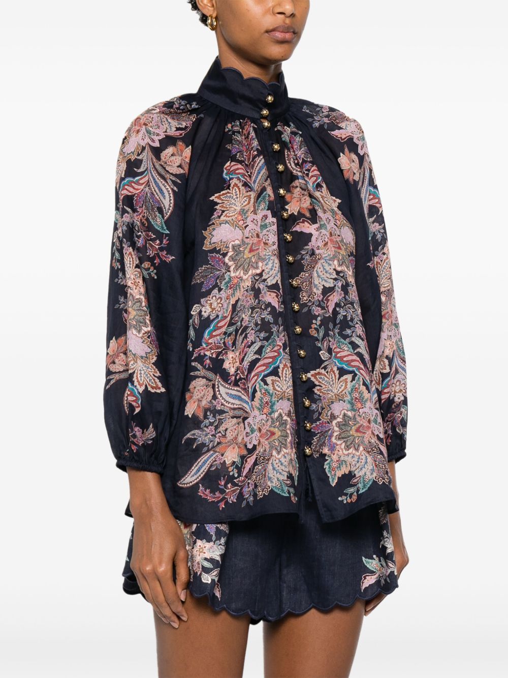 Zimmermann Shirts Blue Zimmermann