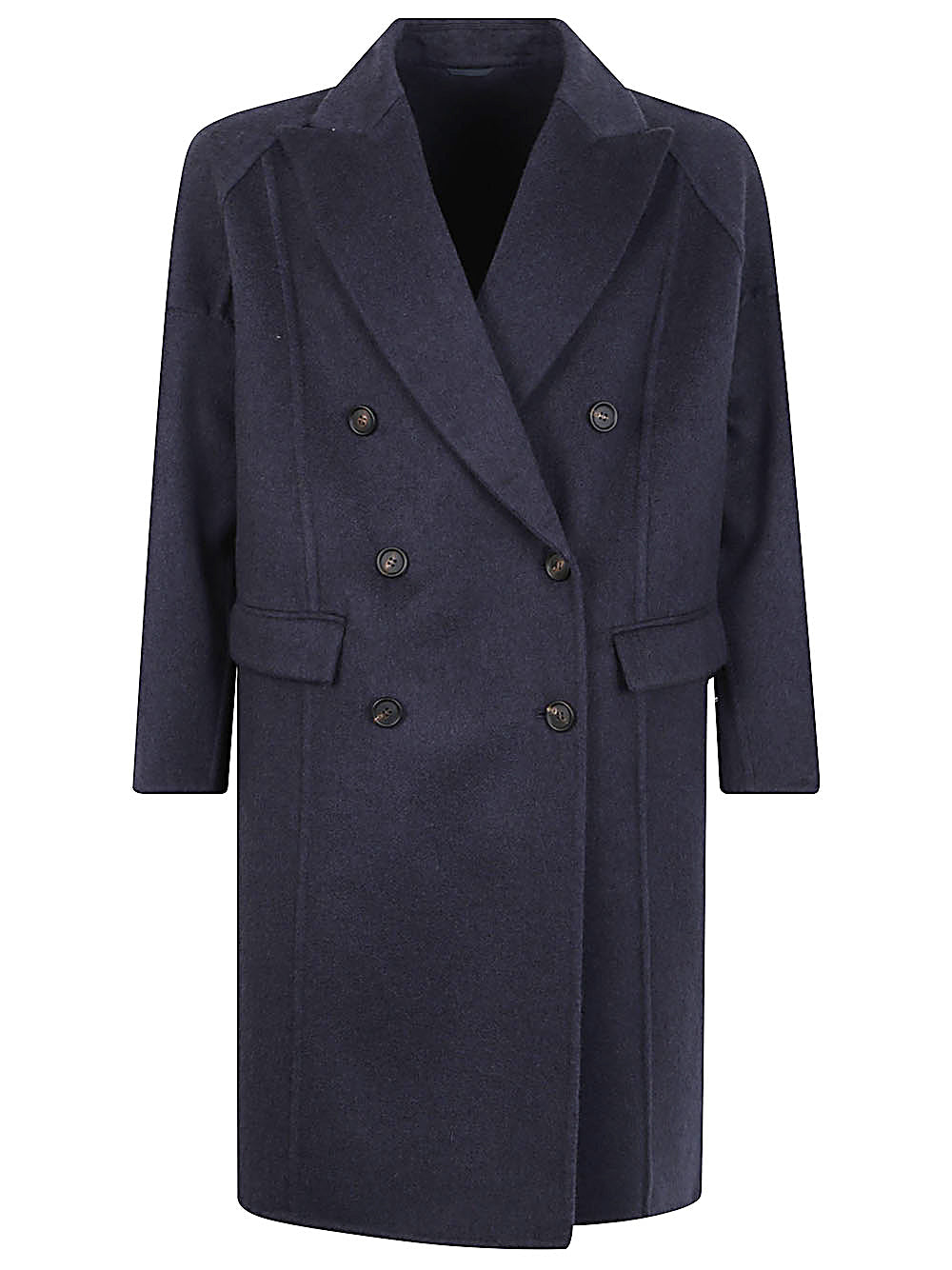 Brunello Cucinelli Coats Blue Brunello Cucinelli