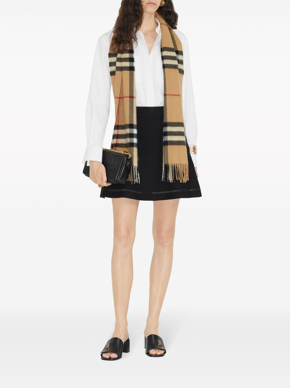 Burberry Check cashmere scarf Burberry