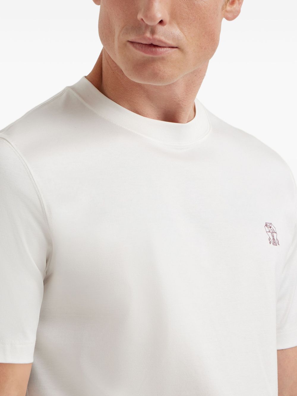 Brunello Cucinelli T-shirts and Polos White Brunello Cucinelli