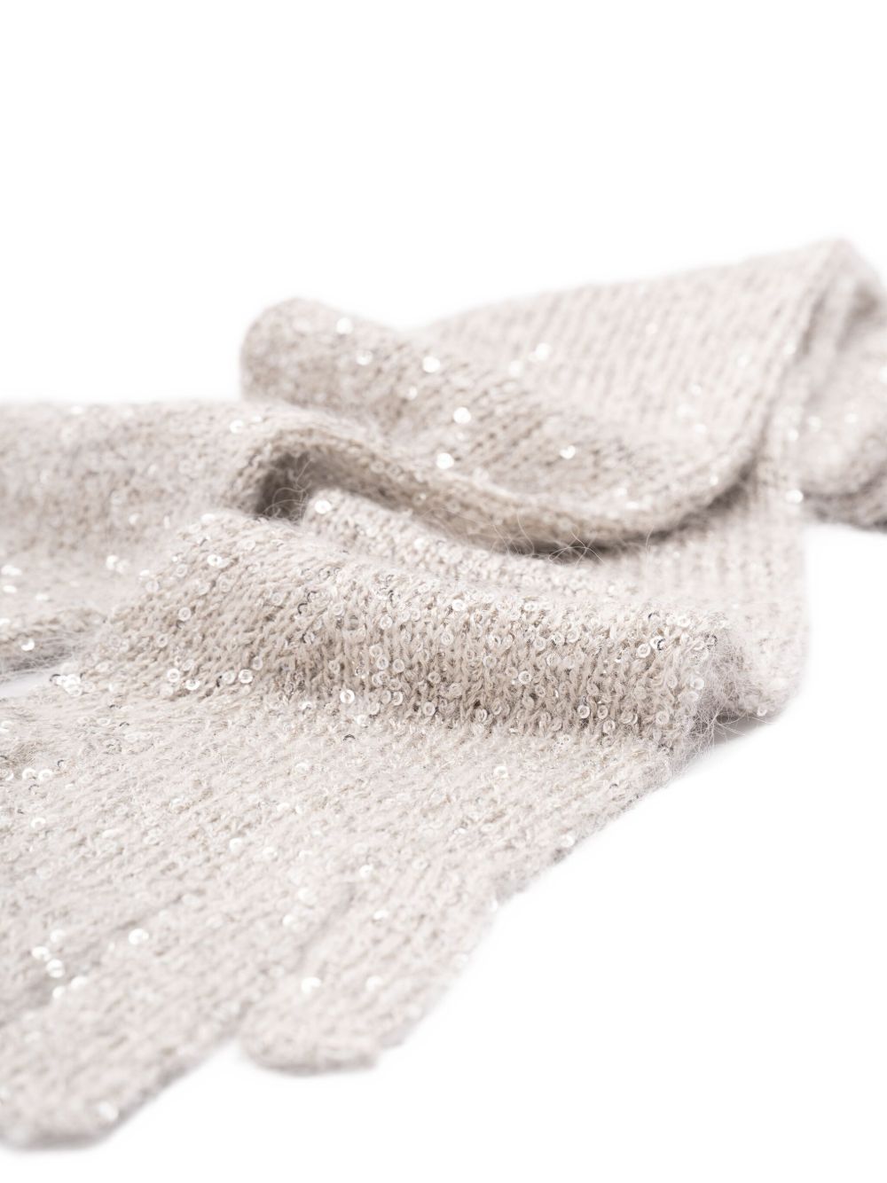 Brunello Cucinelli sequin-embellished long gloves Brunello Cucinelli