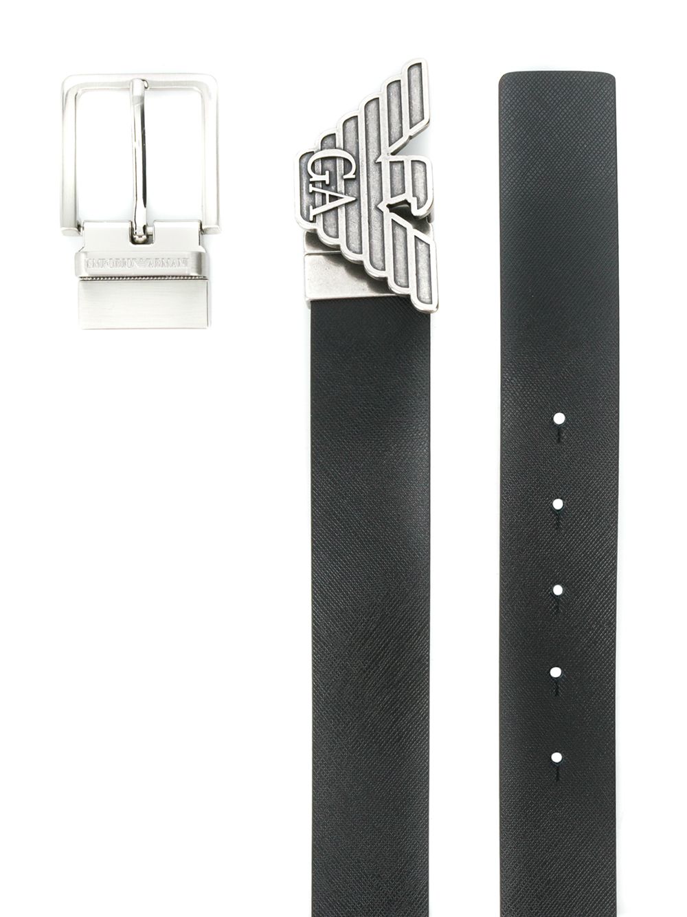 Emporio Armani Exclusive Leather belt set EMPORIO ARMANI EXCLUSIVE