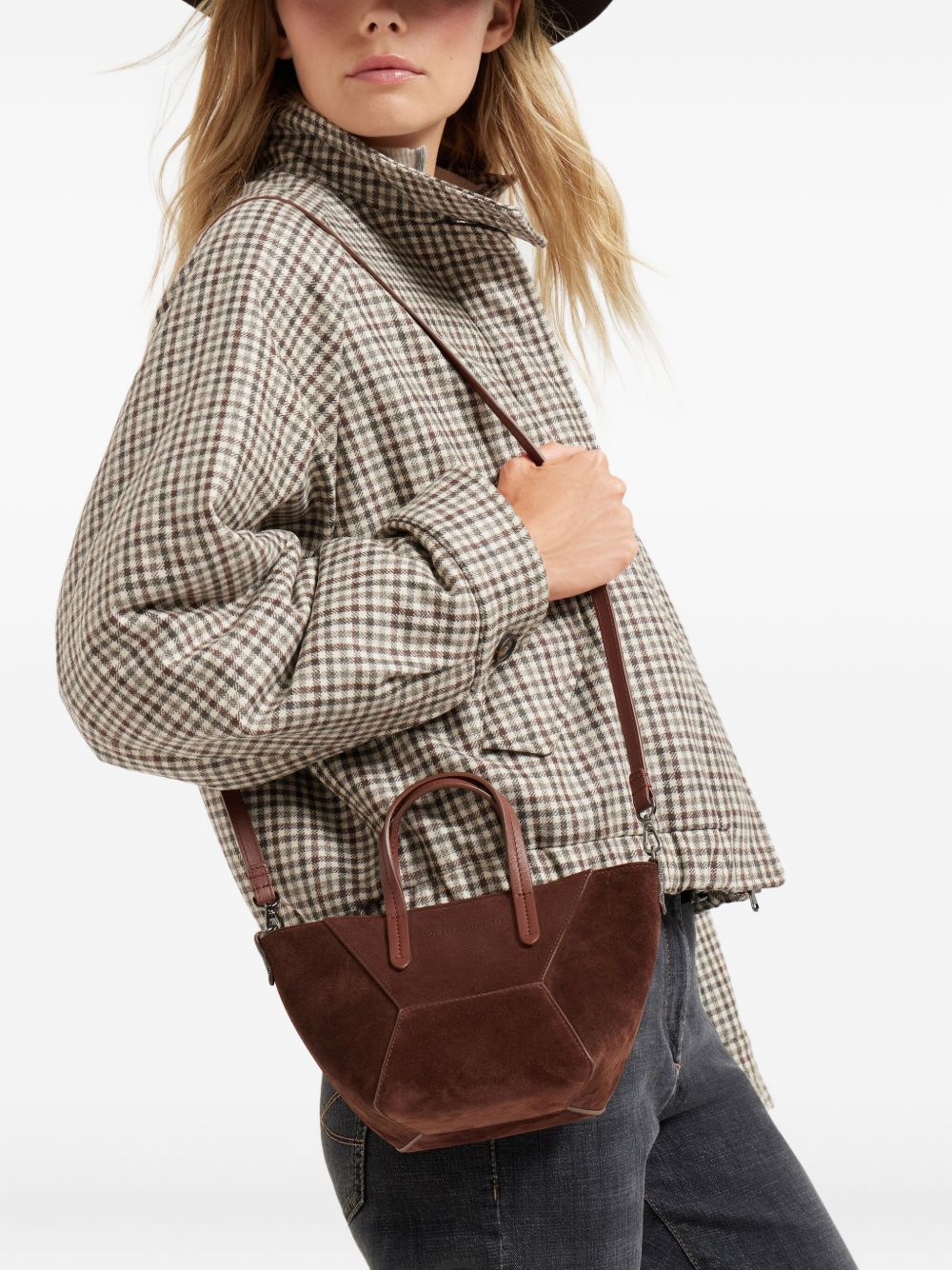 Brunello Cucinelli BC Duo mini suede bag Brunello Cucinelli