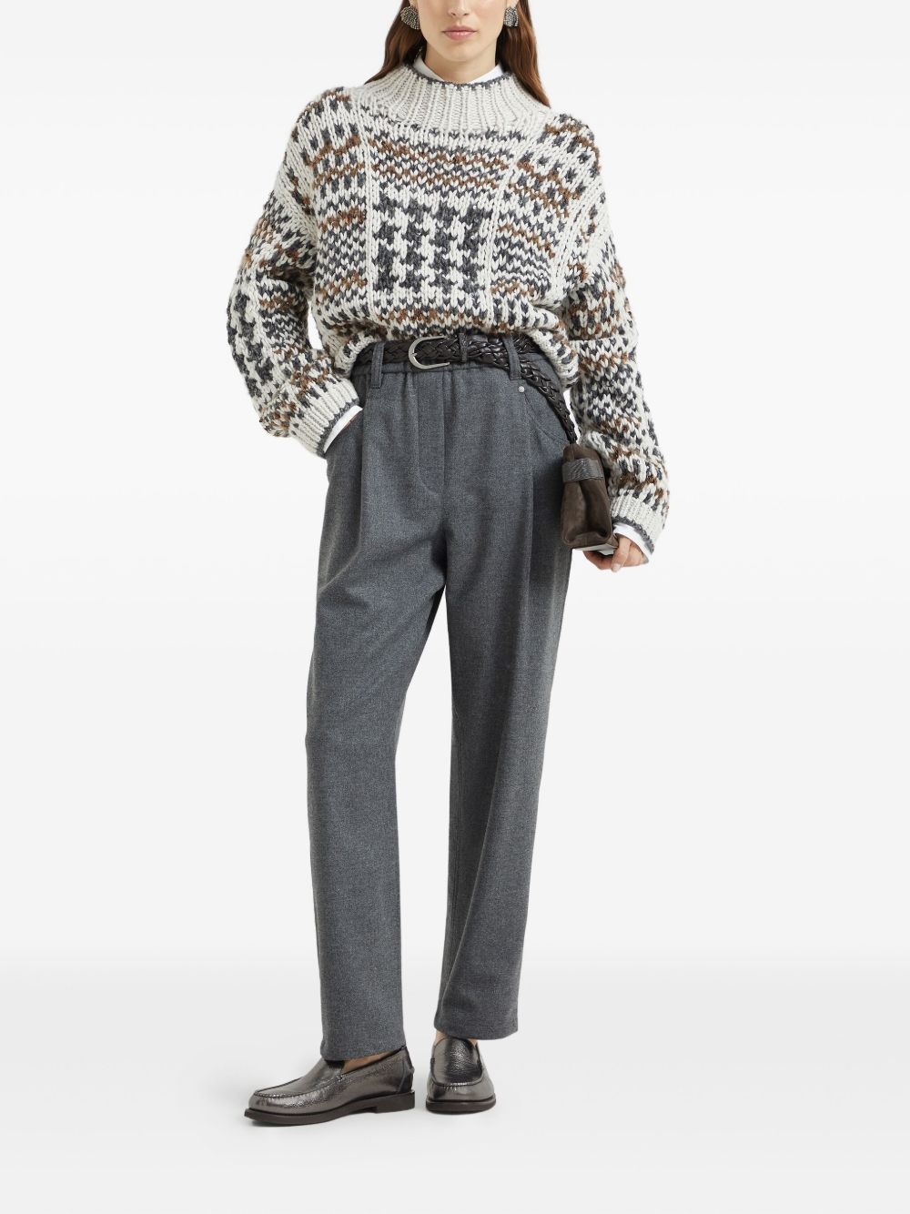 Brunello Cucinelli Trousers Grey Brunello Cucinelli