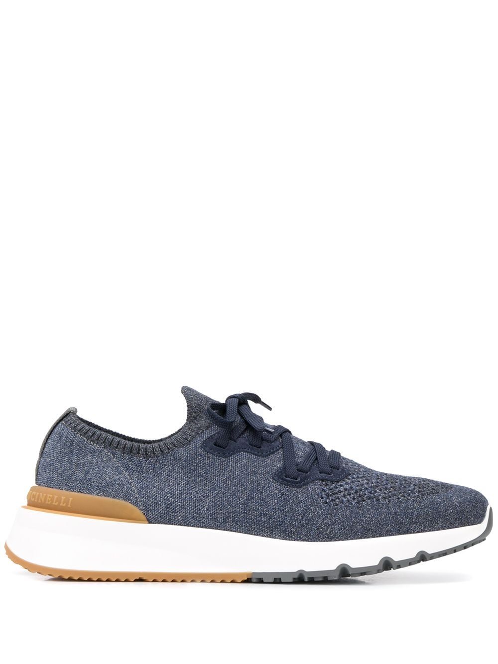 Brunello Cucinelli Cotton chiné knit runners Brunello Cucinelli