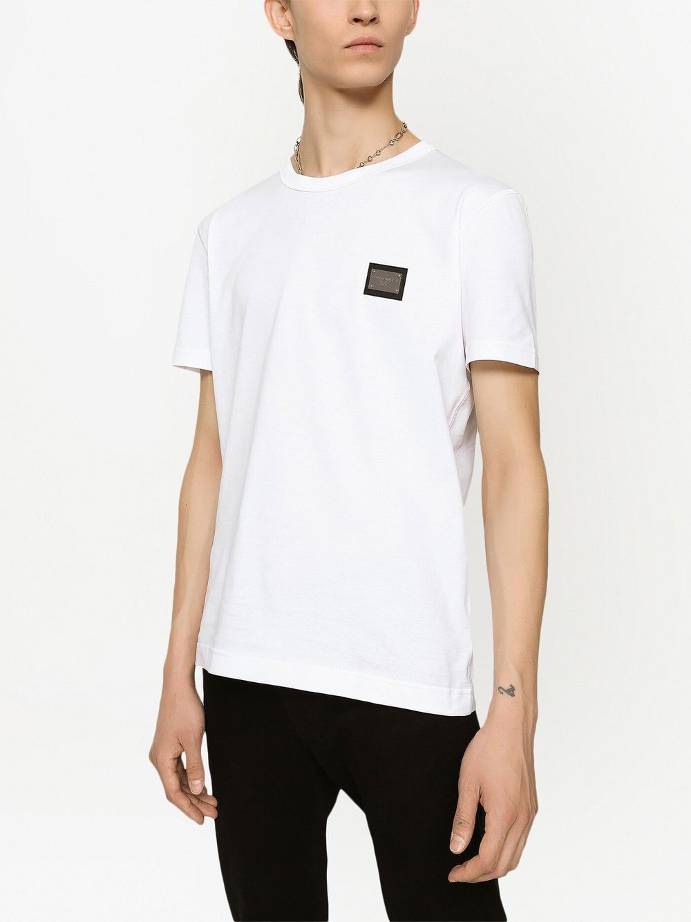Dolce & Gabbana logo-tag Cotton T-shirt Dolce & Gabbana
