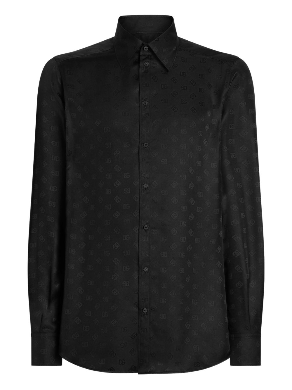 Dolce & Gabbana DG logo martini jacquard shirt Dolce & Gabbana