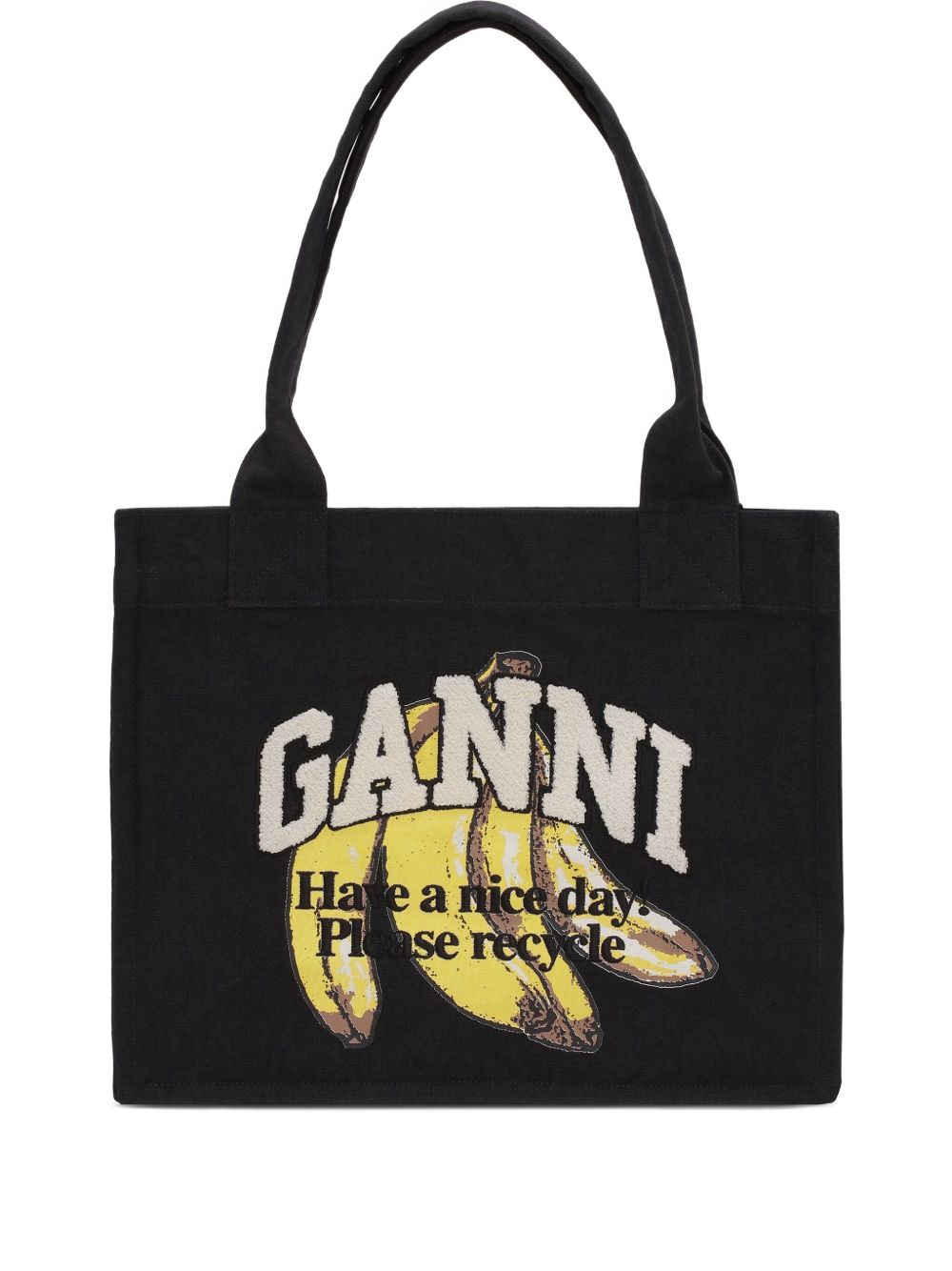 Ganni Organic cotton large tote bag Ganni 