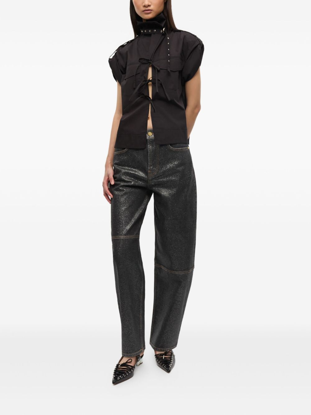 GANNI Jeans Black Ganni