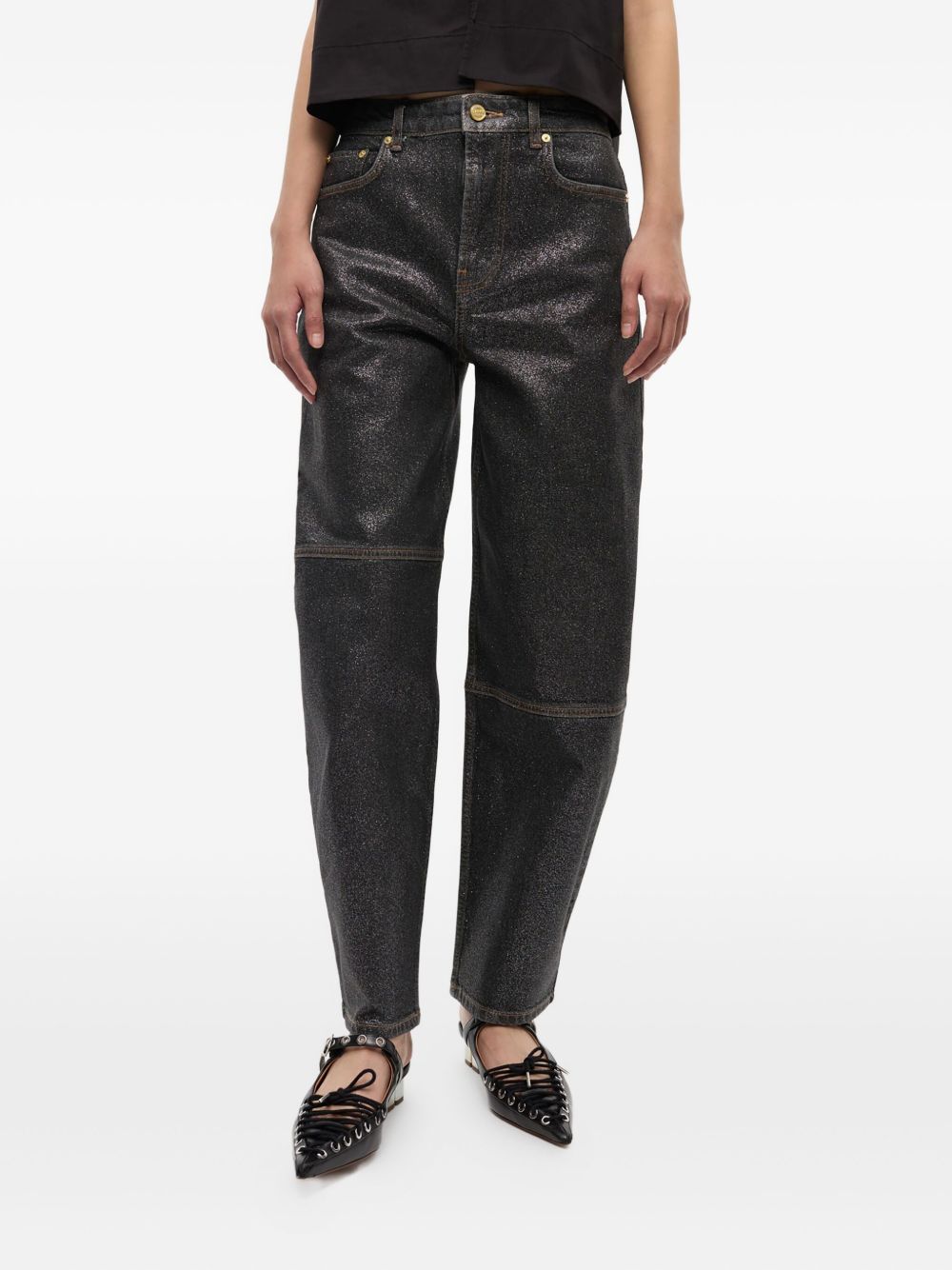 GANNI Jeans Black Ganni