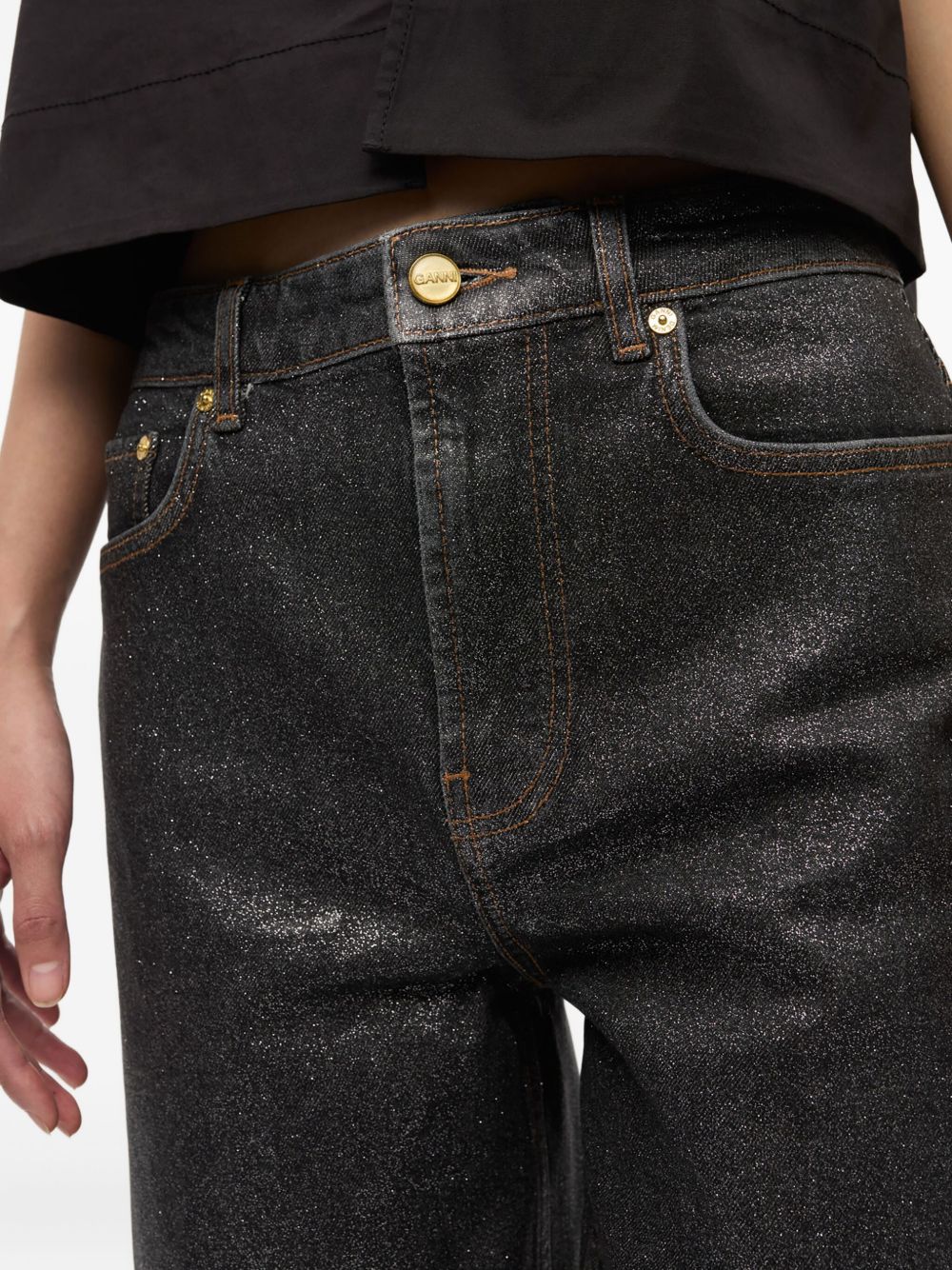 GANNI Jeans Black Ganni