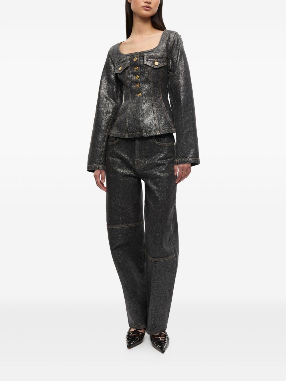 GANNI Jackets Black Ganni