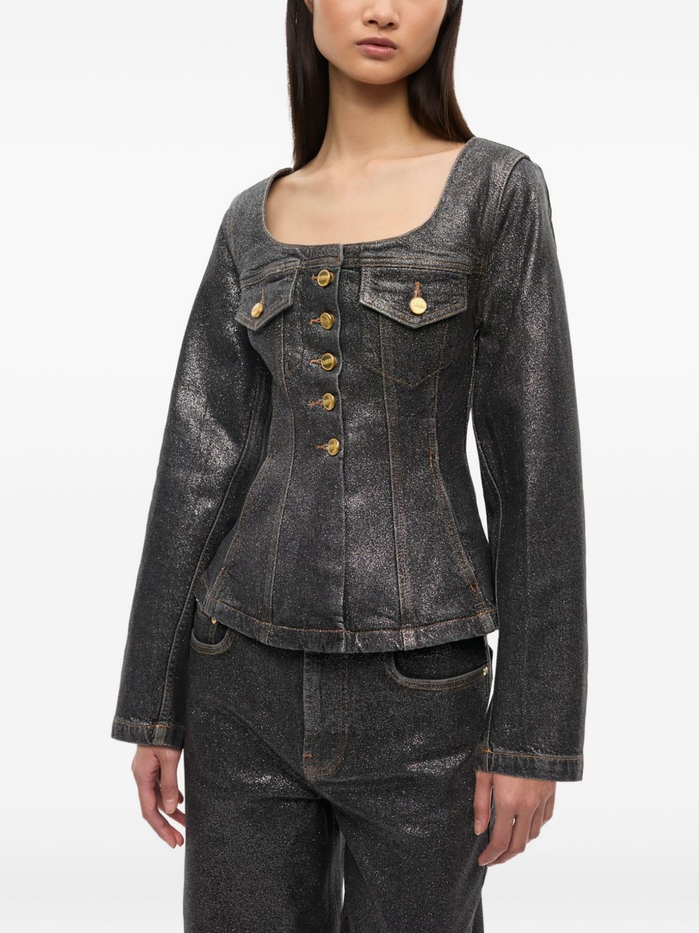 GANNI Jackets Black Ganni