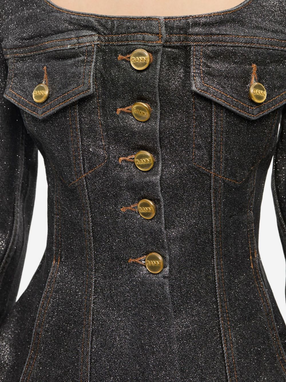 GANNI Jackets Black Ganni