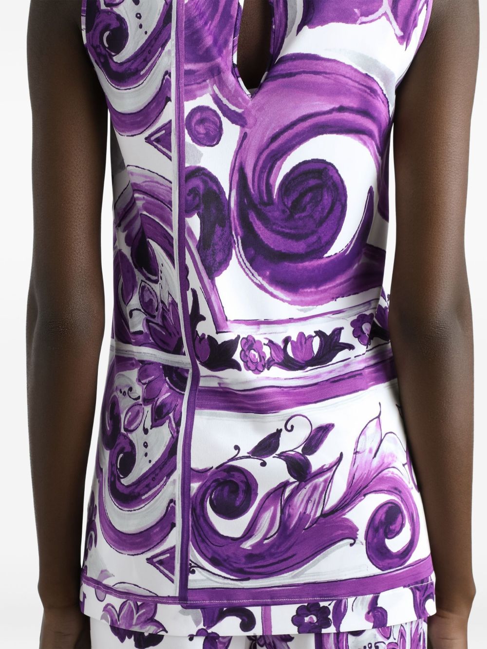 Dolce & Gabbana Maiolica print tank top Dolce & Gabbana