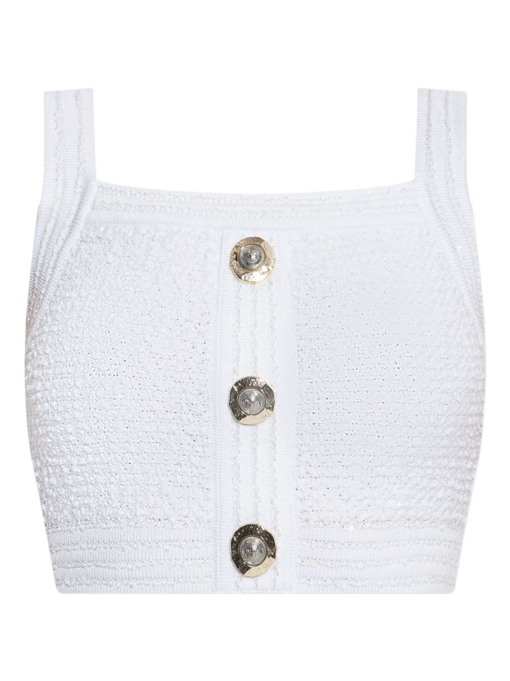 Balmain Tweed Crop Top Balmain 