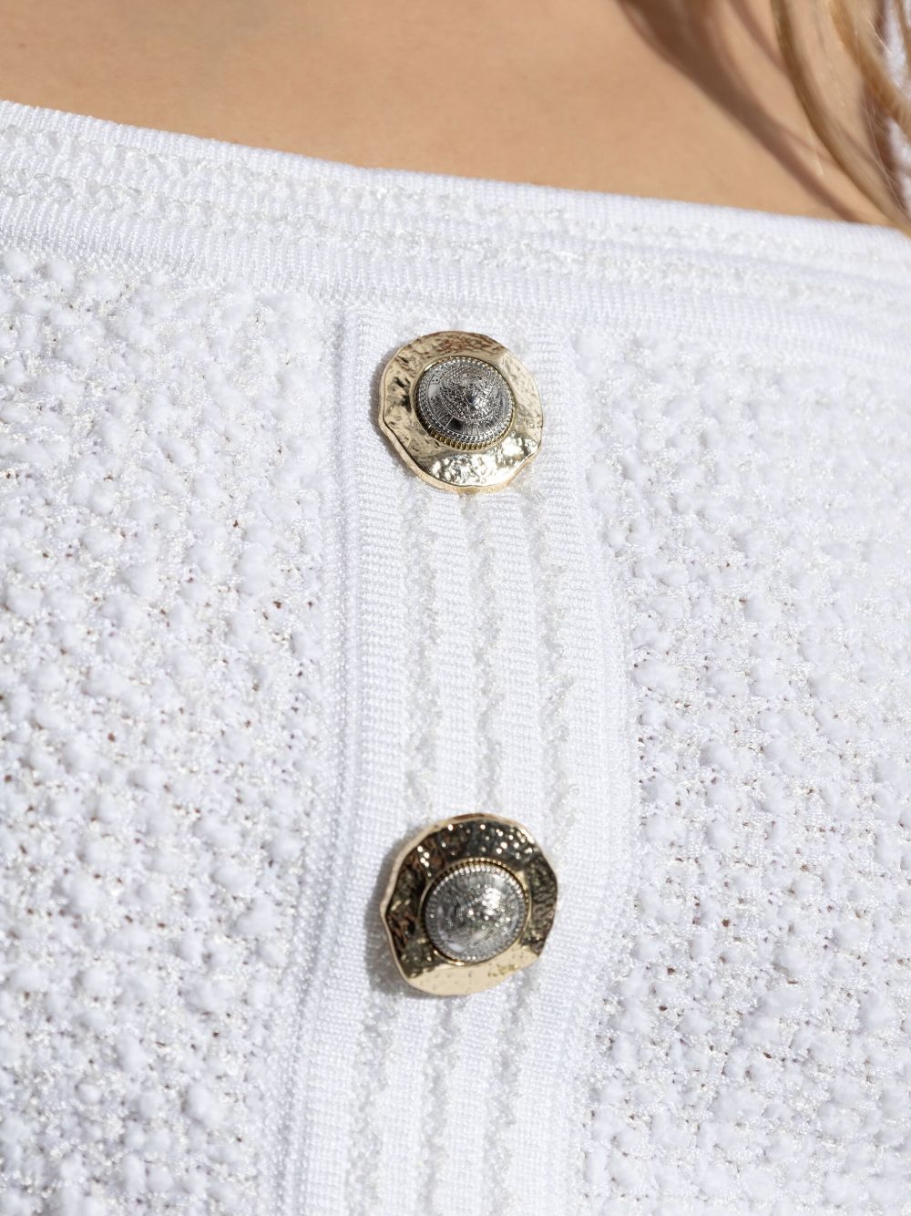 Balmain Tweed Crop Top Balmain 