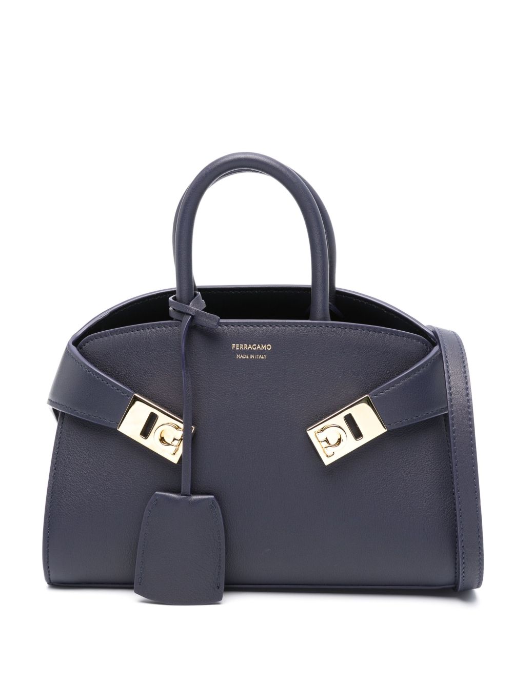 Ferragamo Logo-print leather tote bag