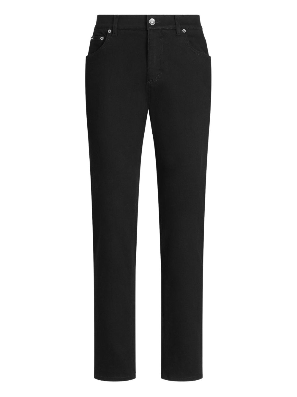 Dolce & Gabbana five pockets logo plaque Denim cotton jeans Dolce & Gabbana