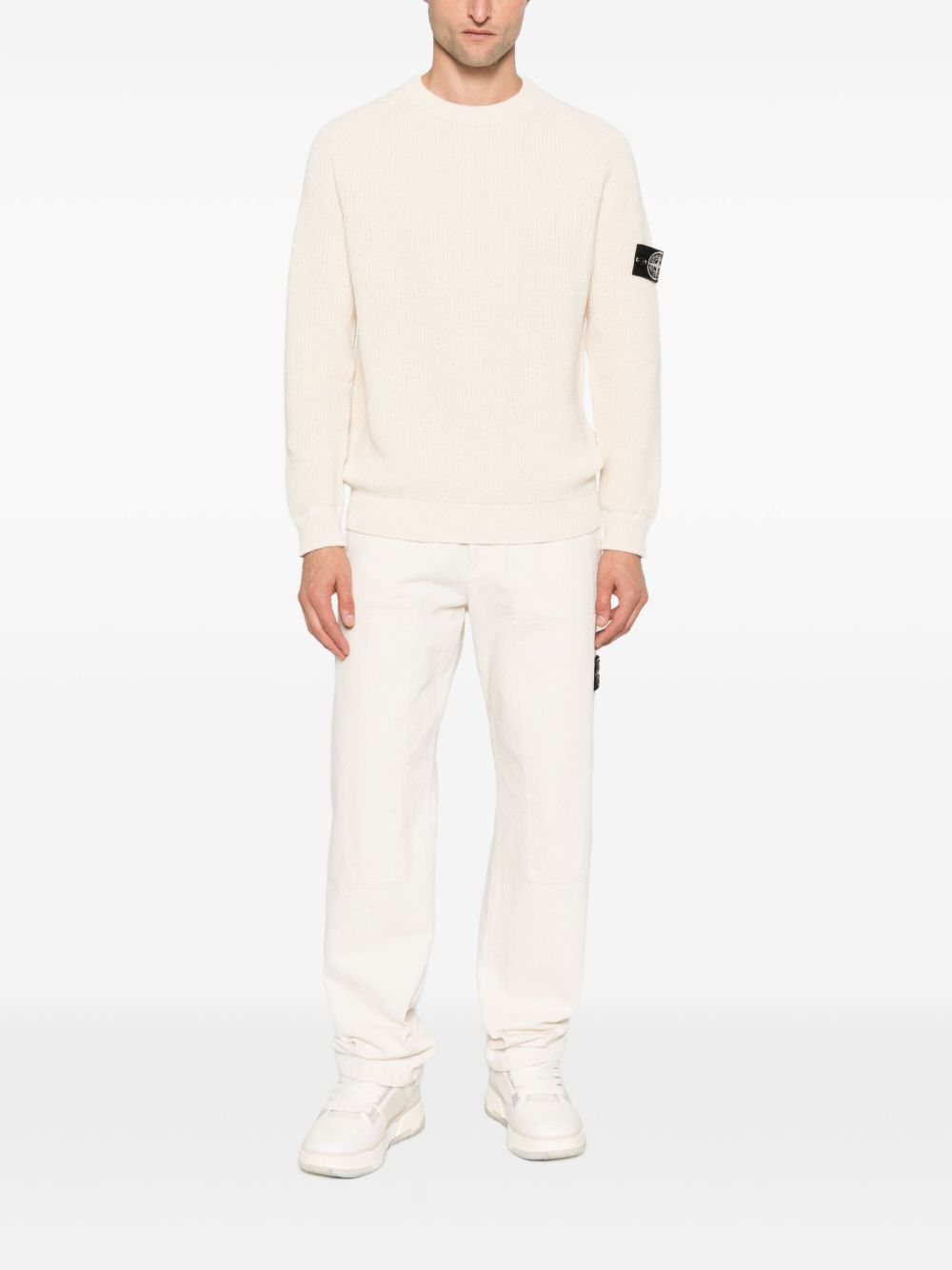 Stone Island Sweaters Ivory Stone Island