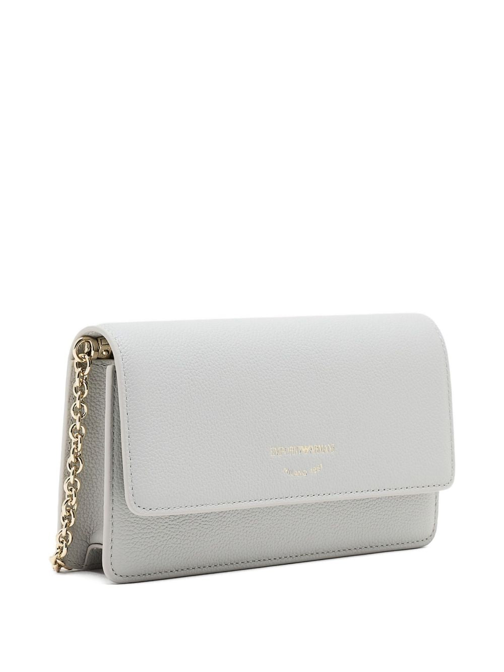 Emporio Armani Chain-strap leather clutch bag Emporio Armani 