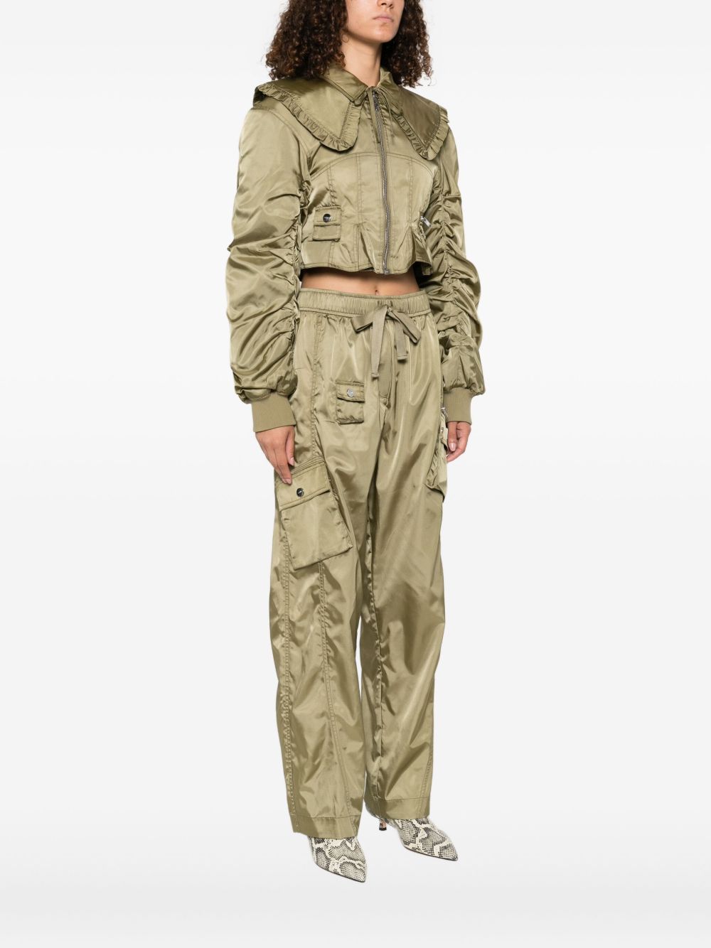 GANNI Coats Green Ganni