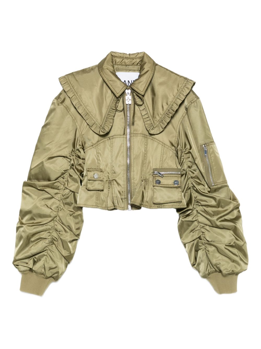 GANNI Coats Green Ganni