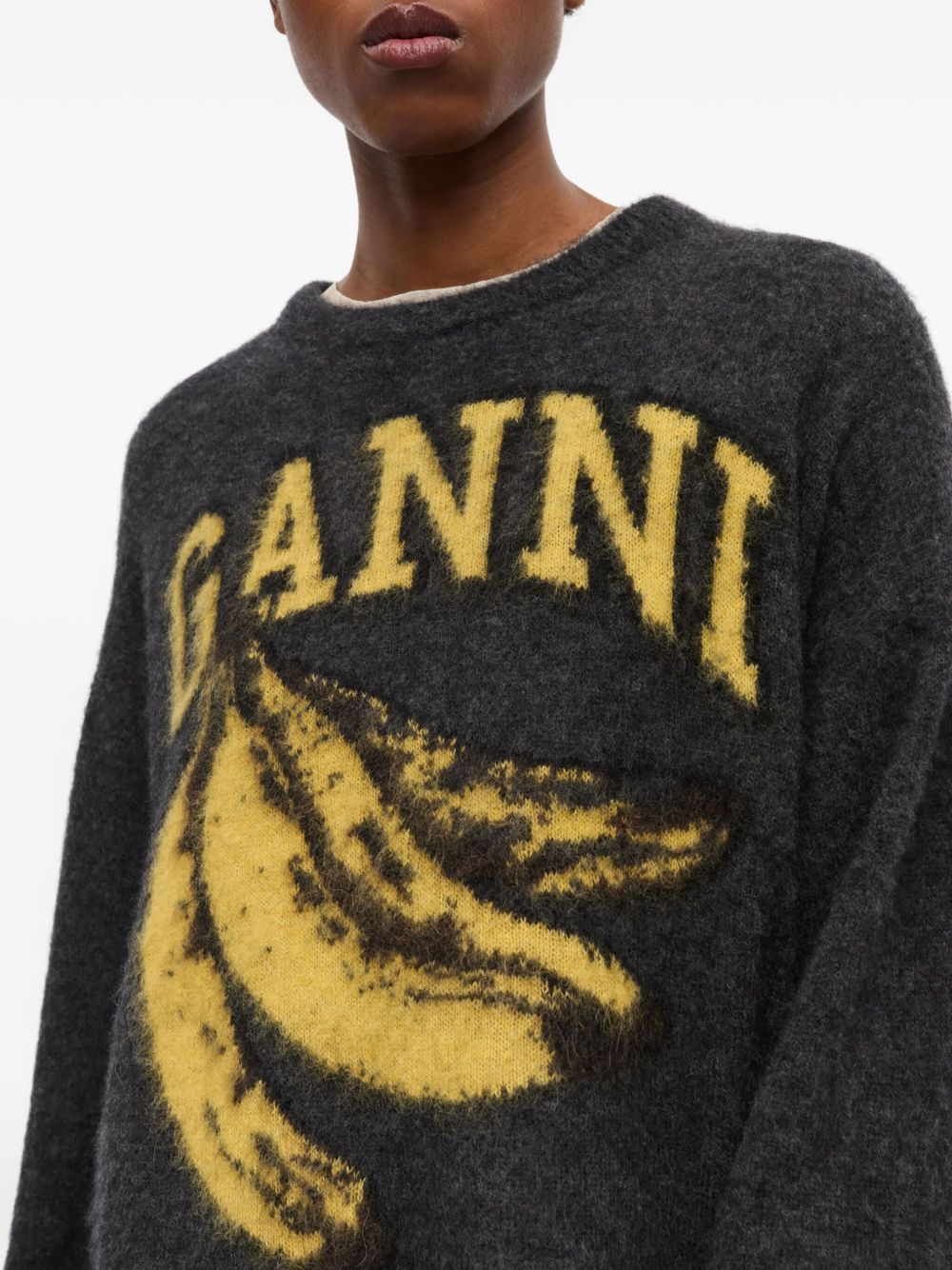 GANNI Sweaters Grey Ganni