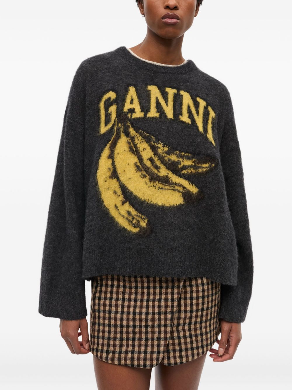 GANNI Sweaters Grey Ganni