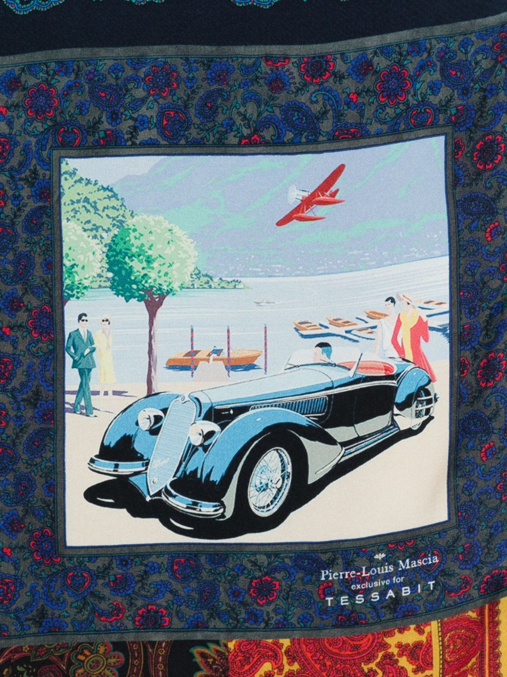 Pierre Louis Mascia Lago di Como silk printed scarf Pierre Louis Mascia