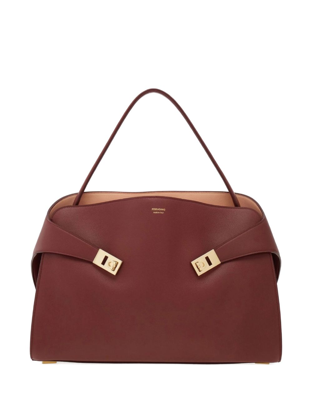 Ferragamo Hug soft two-tone shoulder bag (M) Ferragamo