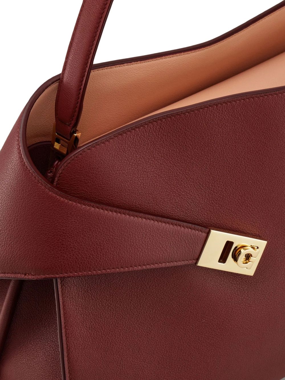 Ferragamo Hug soft two-tone shoulder bag (M) Ferragamo