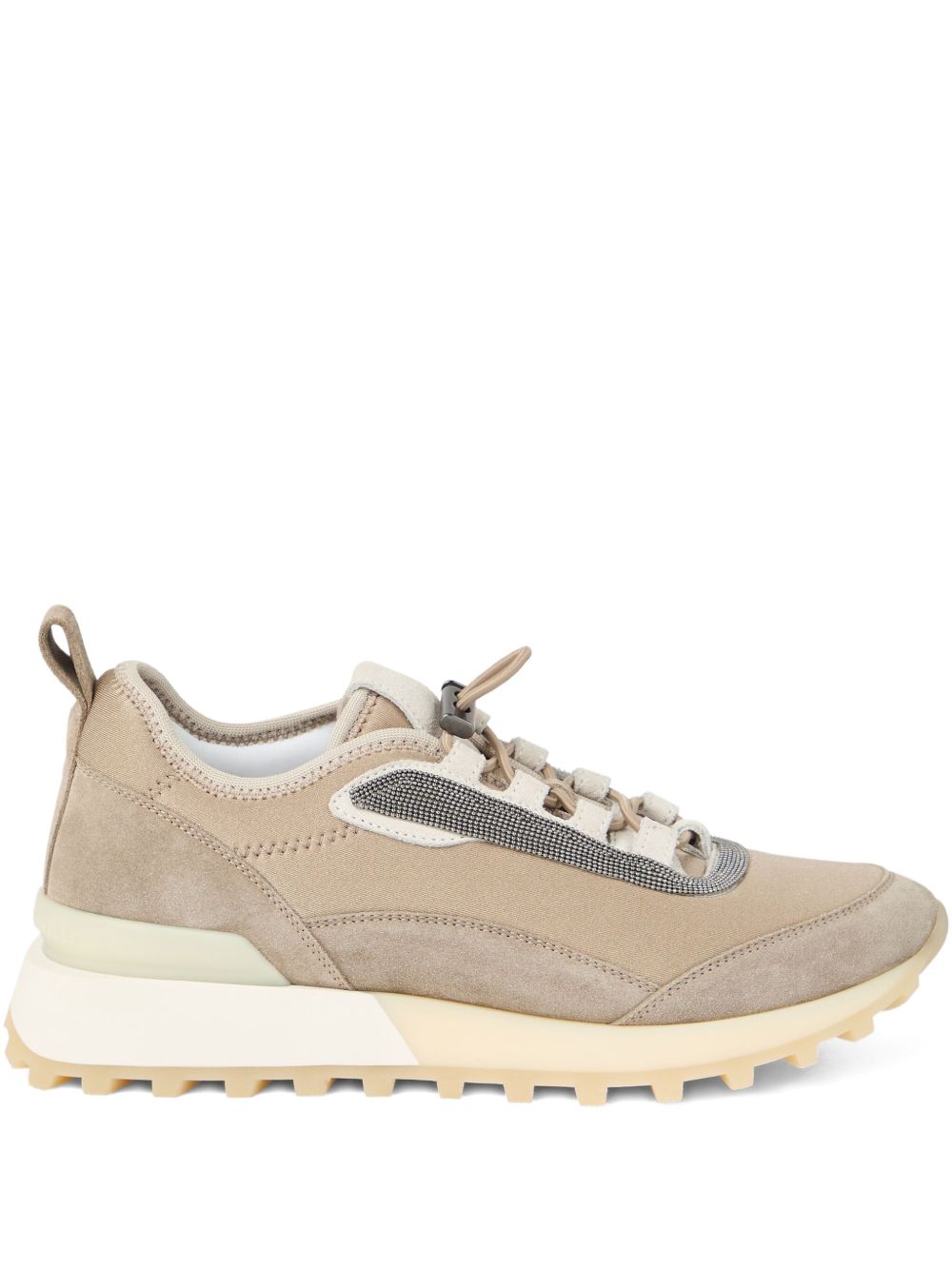 Brunello Cucinelli Runners in techno fabric and suede Brunello Cucinelli