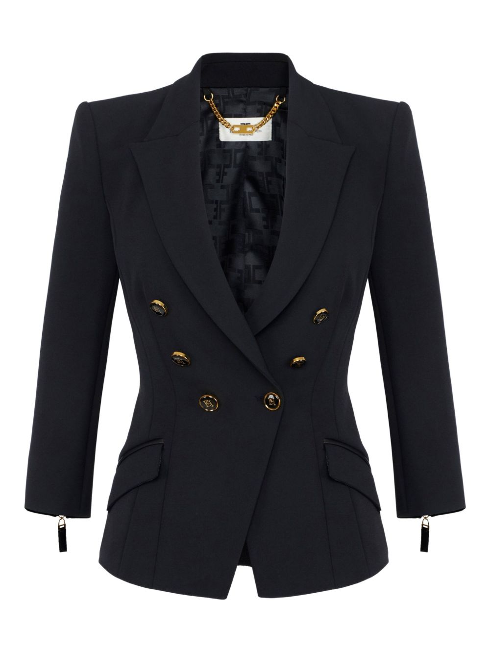 Elisabetta Franchi Jackets Black Elisabetta Franchi
