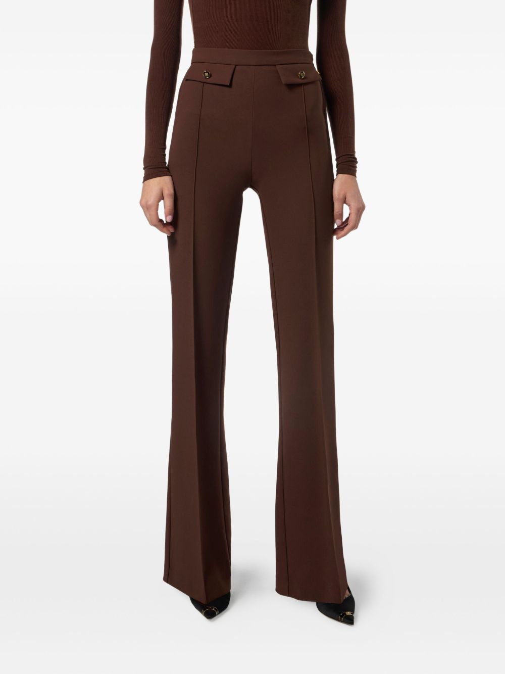 Elisabetta Franchi Trousers Brown Elisabetta Franchi