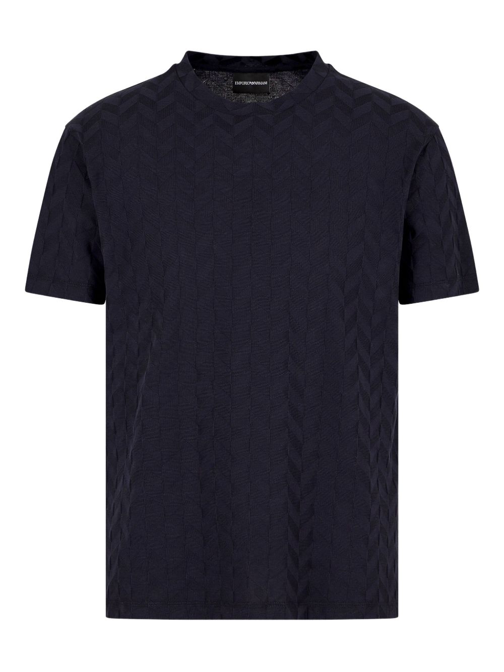 Emporio Armani Jersey T-shirt with all-over jacquard pattern Emporio Armani 