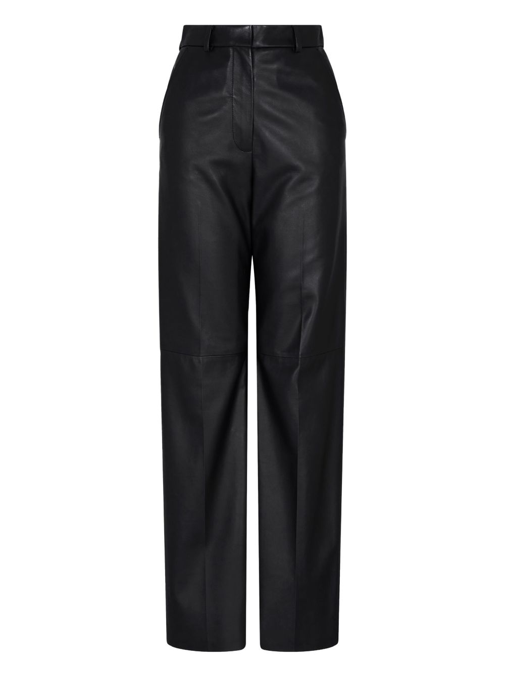 Emporio Armani Palazzo trousers in lambskin glovery Emporio Armani 