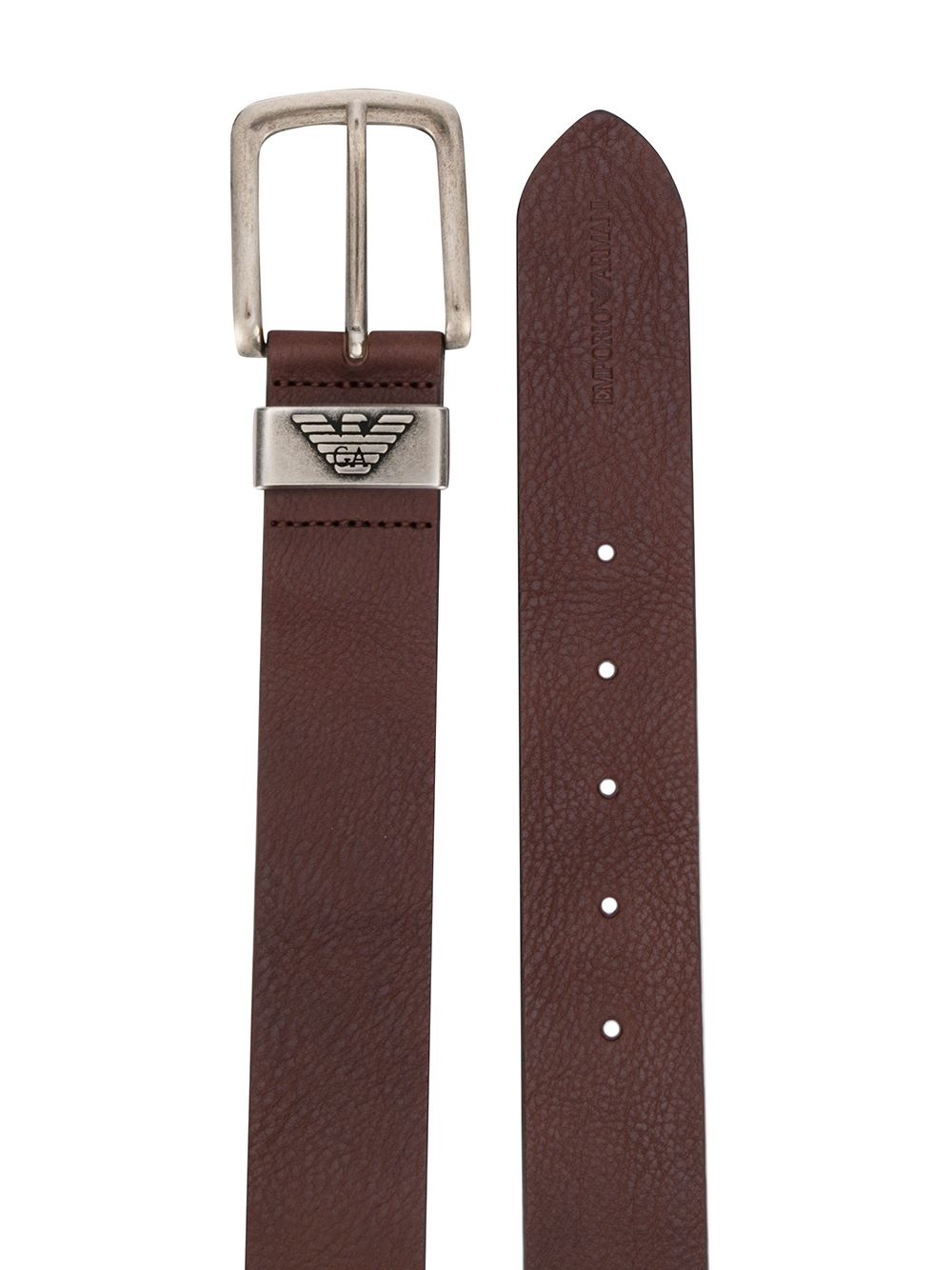 Emporio Armani Exclusive Leather belt with logo buckle EMPORIO ARMANI EXCLUSIVE
