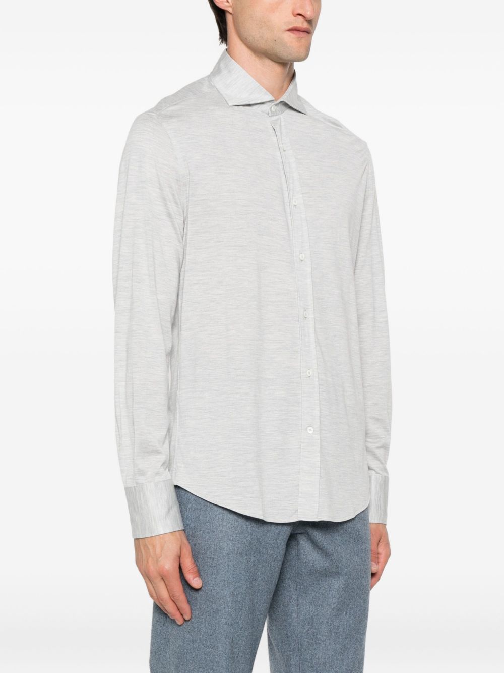 Brunello Cucinelli Shirts Light Grey Brunello Cucinelli