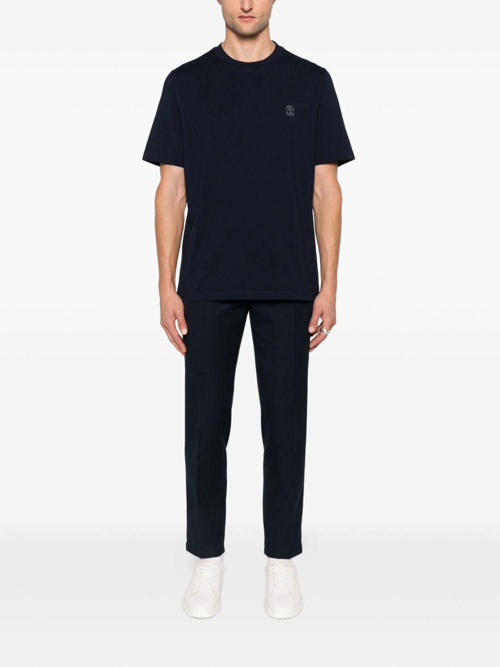 Brunello Cucinelli T-shirts and Polos Blue Brunello Cucinelli
