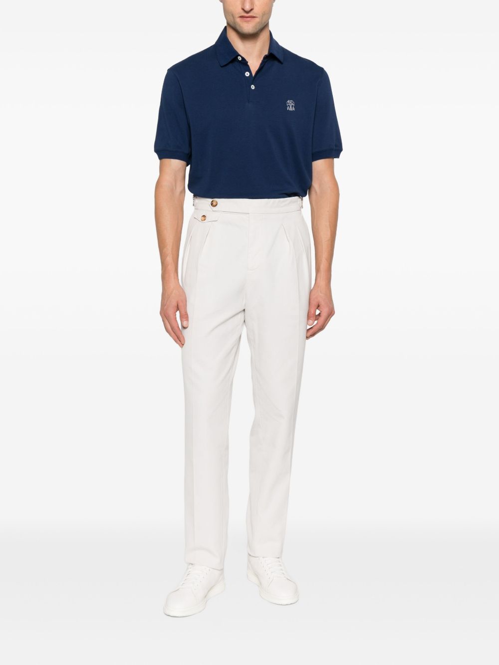 Brunello Cucinelli T-shirts and Polos Blue Brunello Cucinelli