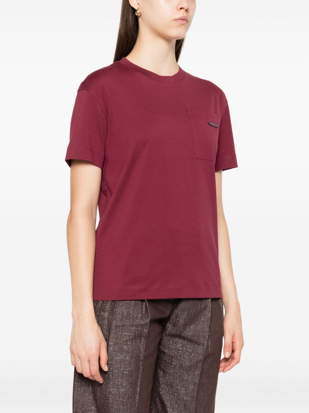 Brunello Cucinelli T-shirts and Polos Red Brunello Cucinelli