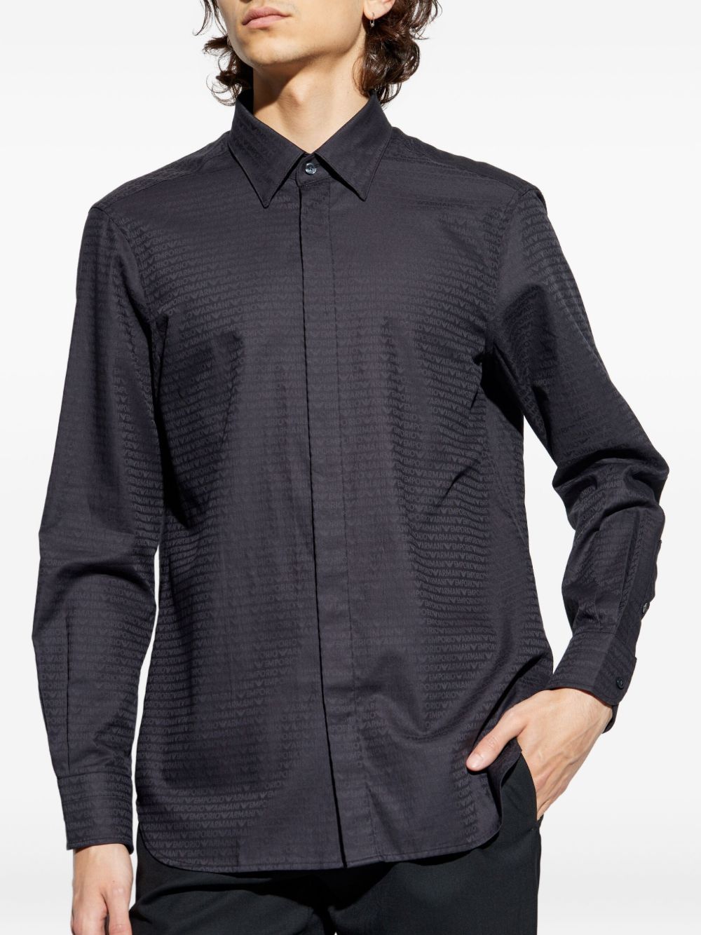Emporio Armani Shirts Black Emporio Armani 