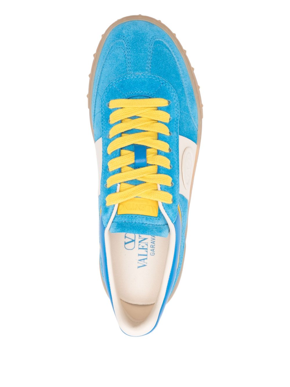 Valentino Garavani Low Top Upvillage Sneaker In Split And Nylon Valentino Garavani