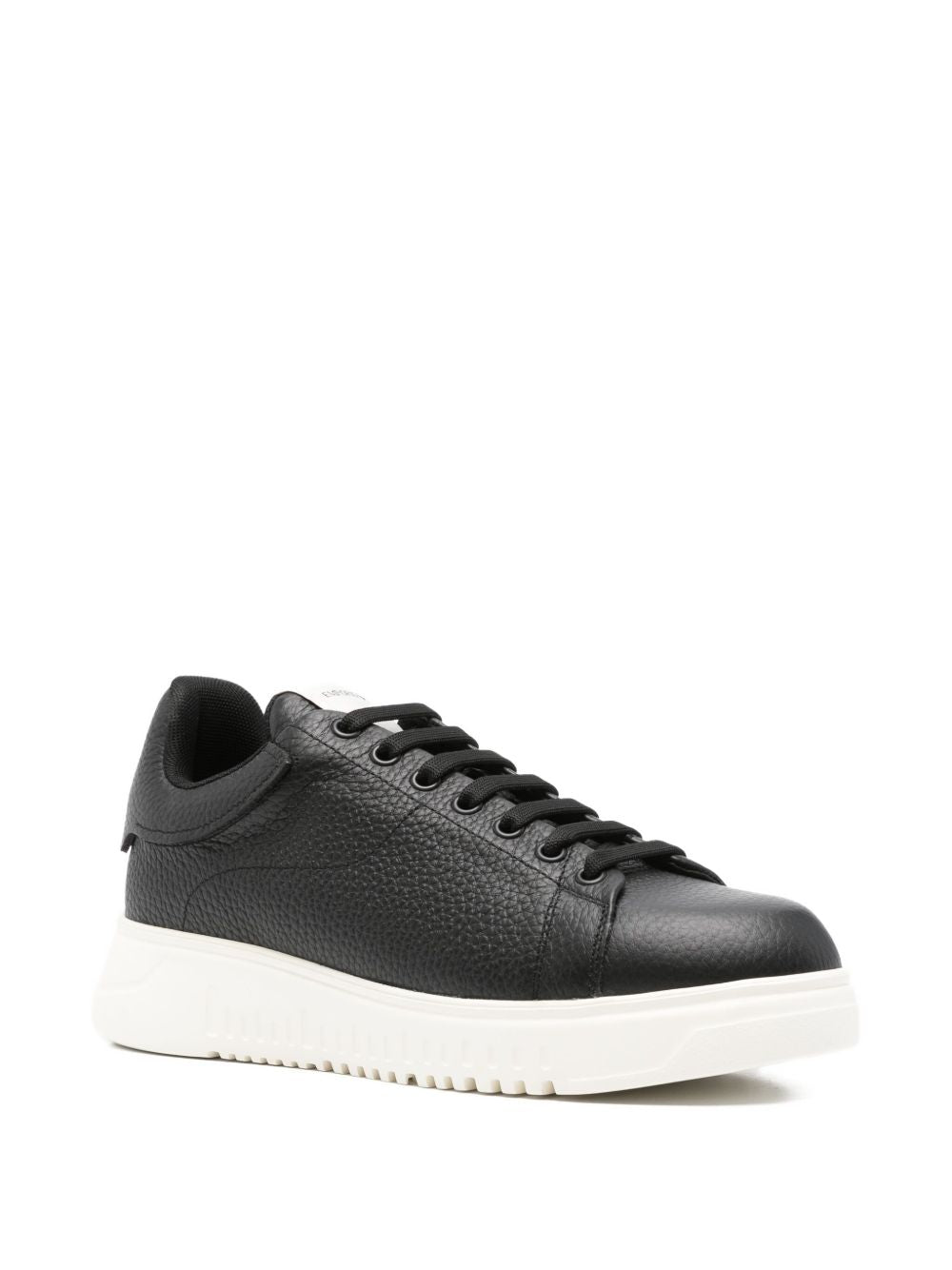 EMPORIO ARMANI EXCLUSIVE Textured leather sneakers EMPORIO ARMANI EXCLUSIVE 