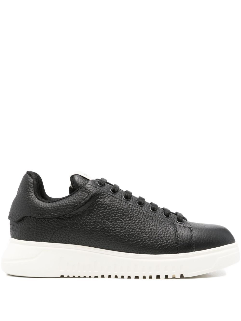 EMPORIO ARMANI EXCLUSIVE Textured leather sneakers EMPORIO ARMANI EXCLUSIVE 